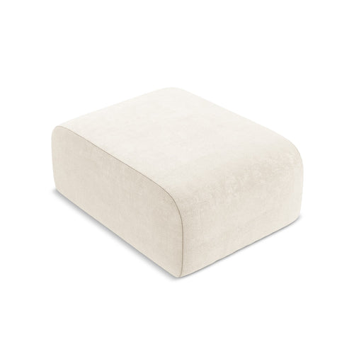 LaMiaSofa Poef Cervo - chenille stof - lichtbeige - 72x94x42