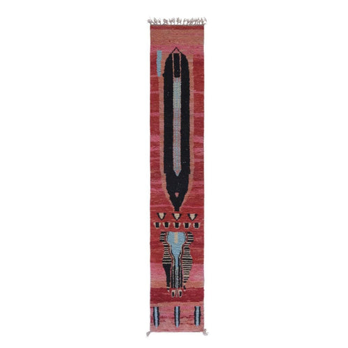 AFK Living vloerkleed Berber - handgemaakt - Wol - 72 x 397 cm