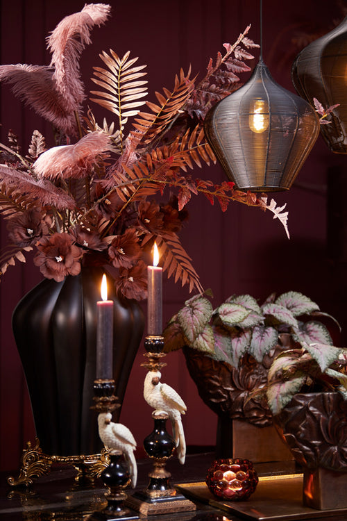 Light & Living hanglamp  - zwart - 27x27x29.5 cm