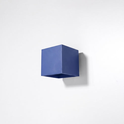 Sollux Lighting Wandlamp QUAD 1 ultramarijn - 10x12x10cm
