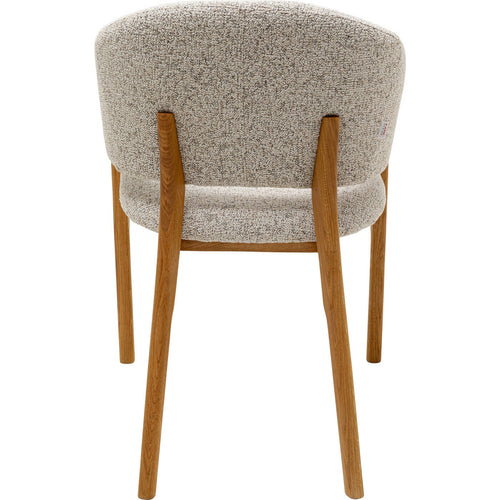 Kare Design Stoel met armleuningen August grijs