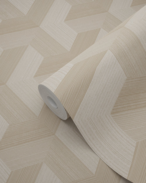 Origin Wallcoverings behang grafisch 3D motief beige - 50 x 900 cm - 348001 - vtwonen shop
