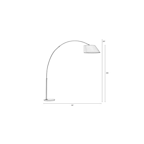 Zuiver Arc Vloerlamp/ Booglamp Zwart - vtwonen shop