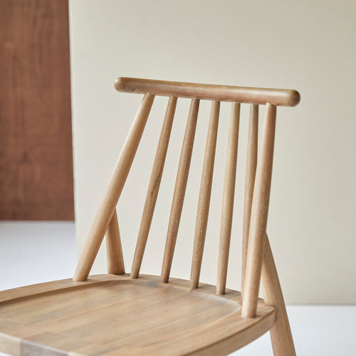 Tikamoon Set van 2 stoelen in massief acacia - Naturel