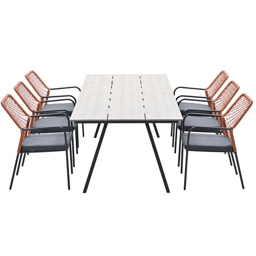 Garden Impressions tuinstoel Ross - Braga koper - 7-delig