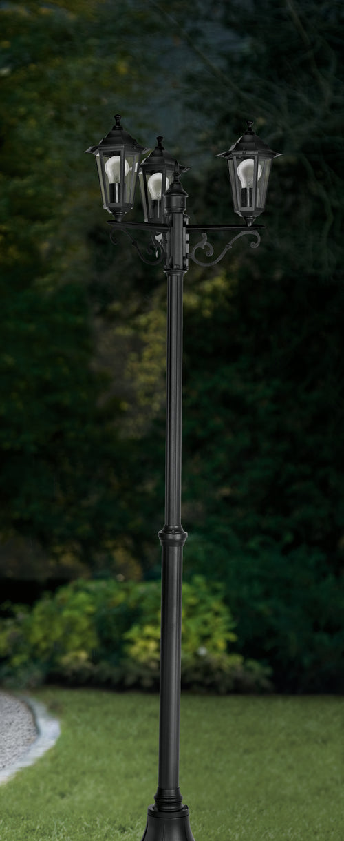 EGLO staande lamp buiten Laterna 4 - e27 - 192 cm - zwart