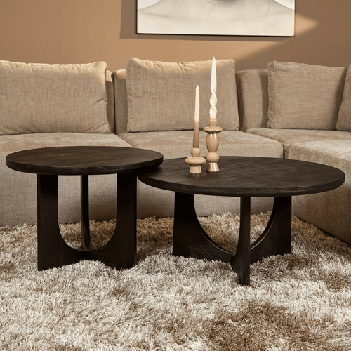 Starfurn  salontafel  - zwart - 80x80x40cm