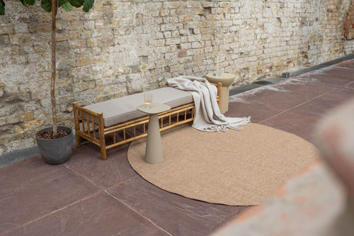 Interieur05 Rond Jute buitenkleed Naturel Uni - 200 x 200 cm - vtwonen shop