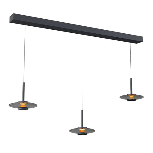 Artdelight hanglamp Madison - 3 lichts - 130  x  200   cm - zwart