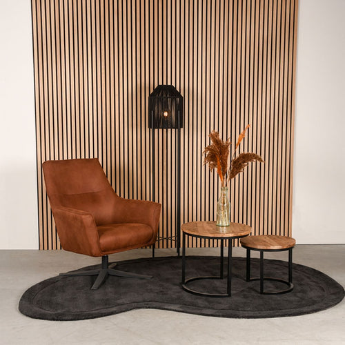 LABEL51 Vloerkleed Mody - Antraciet - 300x200x1,5cm - vtwonen shop