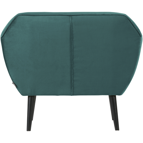 WOOOD fauteuil Rocco - Velvet - Teal - 75x92x81 - vtwonen shop