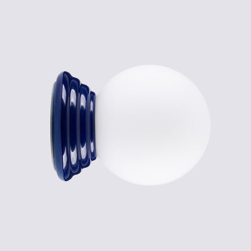 Sollux Lighting Wandlamp ZORI ultramarijn IP44 - 12x16x12cm