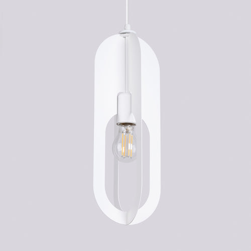 Sollux Lighting Hanglamp NICUS 1 wit - 11x11x140cm