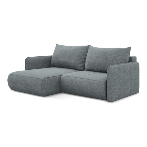 LaMiaSofa hoekbank links Palermo - chenille stof - jeans - 207x148x86