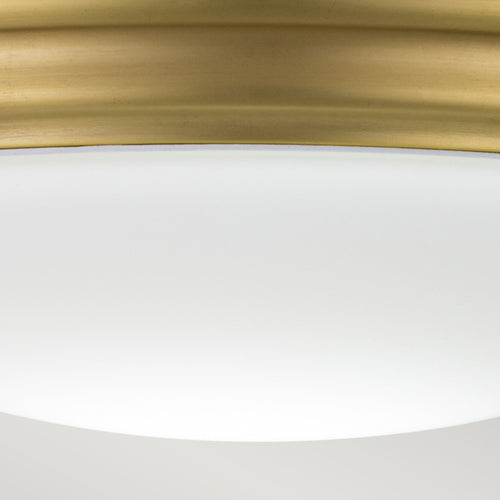 Elstead Brompton Decoratieve inbouwplafondlamp van geborsteld messing, IP44