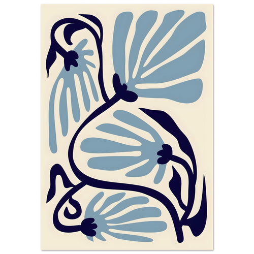Artfulprints  Matisse – Ode to a turquoise flower   poster 30x40 cm - vtwonen shop