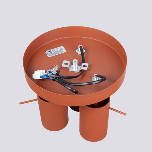 Sollux Lighting Plafondlamp RING 3P rood ochra - 19,5x19,5x18,5cm