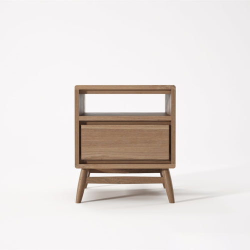 Tikamoon Twist - Massief teakhout nachtkastje - Naturel - vtwonen shop