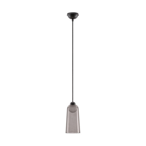 Nova Luce DIONE Slanke hanglamp voor aan het plafond, zandzwart, rookkleurige LED 5W 205lm 3000K