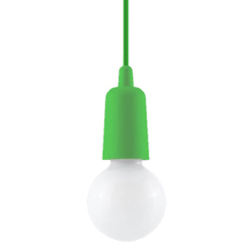 Sollux Lighting Hanglamp DIEGO 1 groen - 9x9x90cm