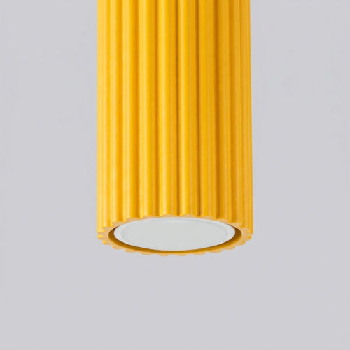Sollux Lighting Plafondlamp KARBON 10 geel - 6,5x6,5x10cm