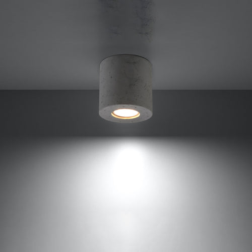 Sollux Lighting Plafondlamp ORBIS beton - 10x10x10cm