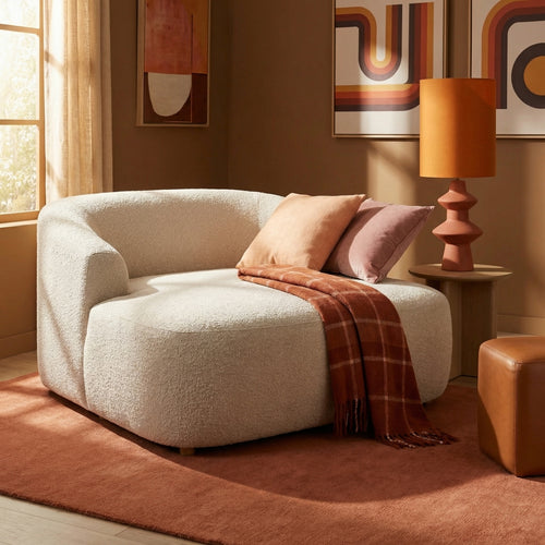 DÉJA Living Loveseat Sarah - Beige Stof - 145x145x72cm