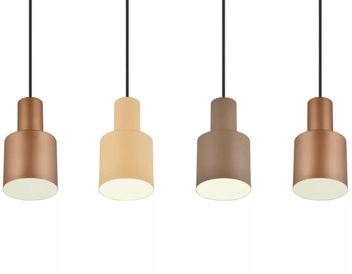 Trio Leuchten hanglamp Agudo - 4 lichts - 80  x 150   cm - zwart