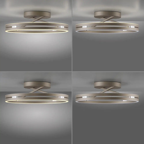 Neuhaus PURE plafondlamp Loop - 2 lichts - 60  x 17.8   cm - champagne