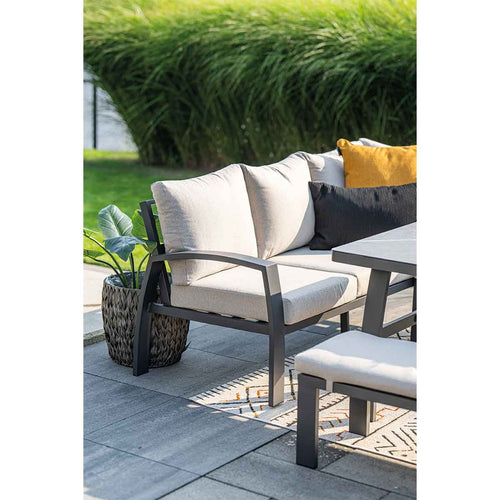 Garden Impressions lounge dining set Cameron desert sand - 4-delig - rechts