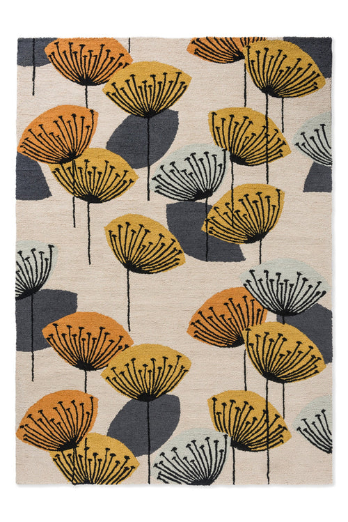 Vloerkleed Sanderson Dandelion Clocks-Ochre Silver Outdoor 200x280 cm - vtwonen shop