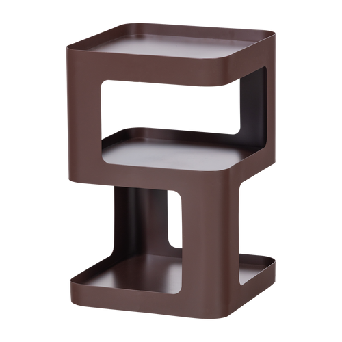 WOOOD bijzettafel/nachtkastje Riv - Metaal - Paars/Bruin - 54x35x35