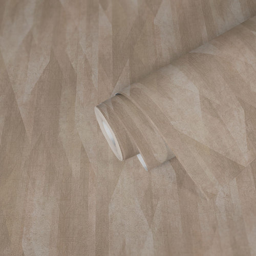 Livingwalls behang grafisch motief beige en bruin - 53 cm x 10.05 m - AS-391043