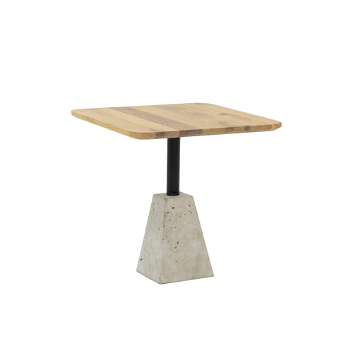 Spinder Design Bijzettafel Flavour - Beton / Eiken - 40 x 40 - vtwonen shop