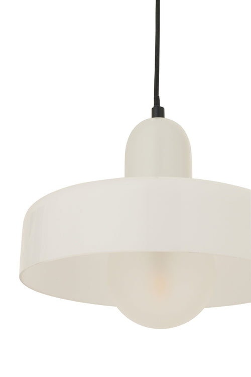 J-Line hanglamp Retro - glas - wit