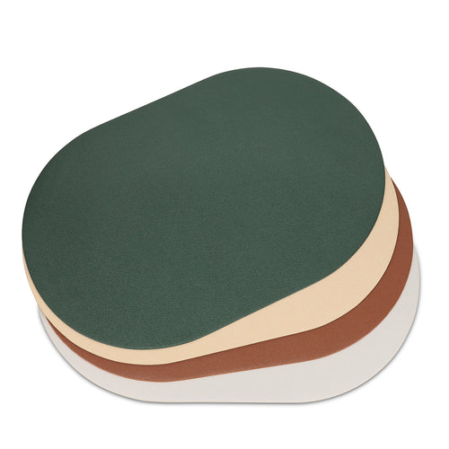 Salt & Pepper - Placemat 45x30cm ovaal bruin Tabletop - Set van 4