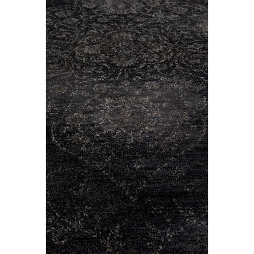 Dutchbone Rugged Vloerkleed Black 170X240 - Zwart - vtwonen shop