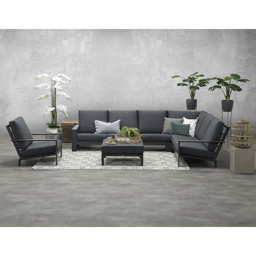 Garden Impressions loungeset Coba donker grijs 4-delig - vtwonen shop