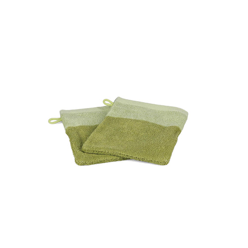 Ona - Washandje 15x21cm pistachio green Pixie - Set van 2
