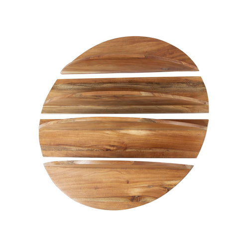 Giga Meubel Wandschap Margosa - Naturel Hout - 90x22x90cm