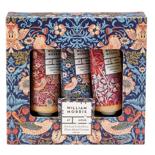 William Morris At Home Handcreme Strawberry Thief (Blauw/Rood) 12.5x13.5cm
