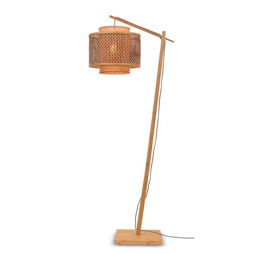 GOOD&MOJO vloerlamp Bhutan - bruin - Ø40cm - vtwonen shop