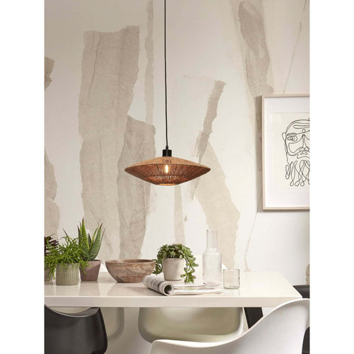 GOOD&MOJO hanglamp Iguazu - bruin - Ø55cm - vtwonen shop