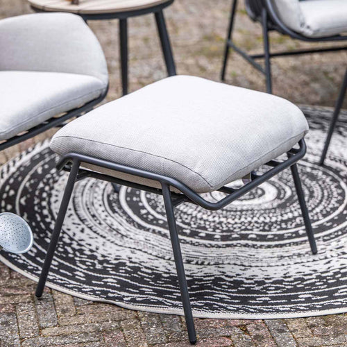 Garden Impressions Loungestoelen Fresno donker grijs