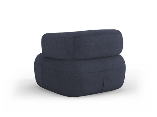 Micadoni Fauteuil Jenny boucle, donkerblauw - 88x90x73cm