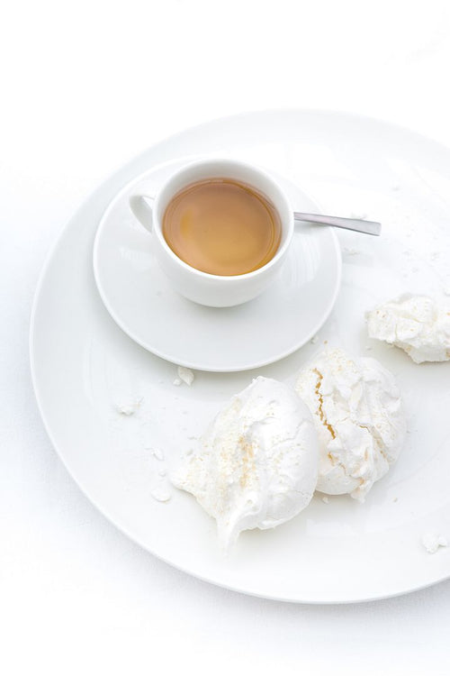 vtwonen - Theeset - Theekopjes en schoteltjes - Wit - 175ml - Serviesset van 6