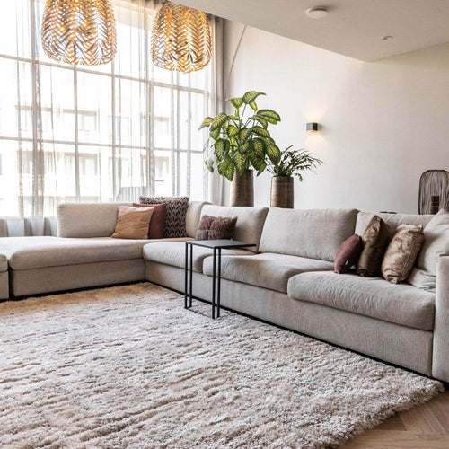 Interieur05 Hoogpolig vloerkleed Fender wit/creme - 200 x 290 cm