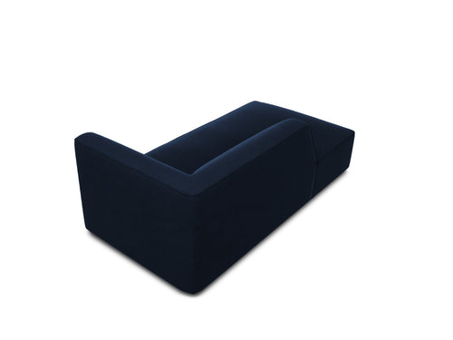 Micadoni - Linker meridiaan "Ruby" flueel, koningsblauw - 180x93x69cm