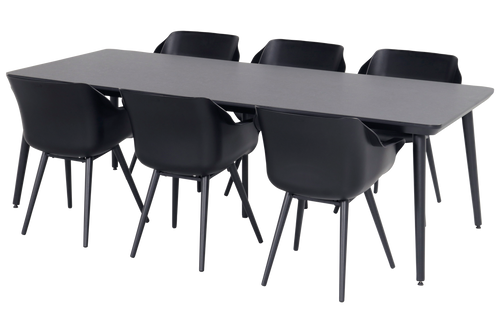 Hartman Tuintafel Sophie Studio - Zwart Aluminium - 240x100x75cm
