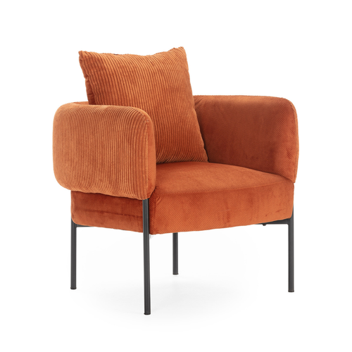 Calicosy - ARUNI Fauteuil in stof - Grijs - 78x73x75 cm